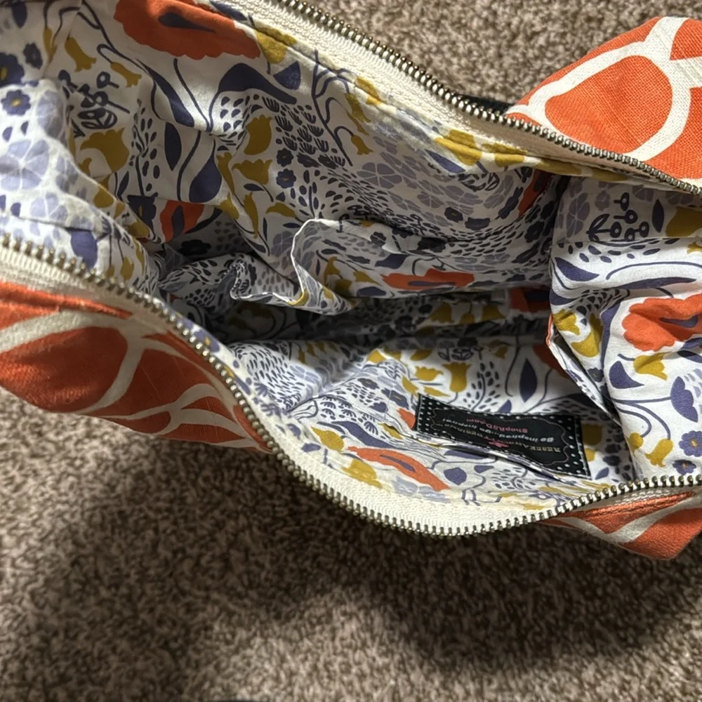 Rebekah Scott Designs orange patterned purse